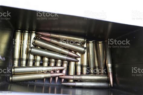 50 Caliber Machine Gun Bullets From World War Ii Stock Photo - Download ...