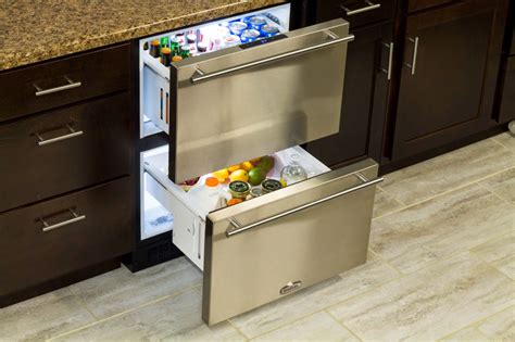 Refrigerator Drawers | Edgewood Cabinetry