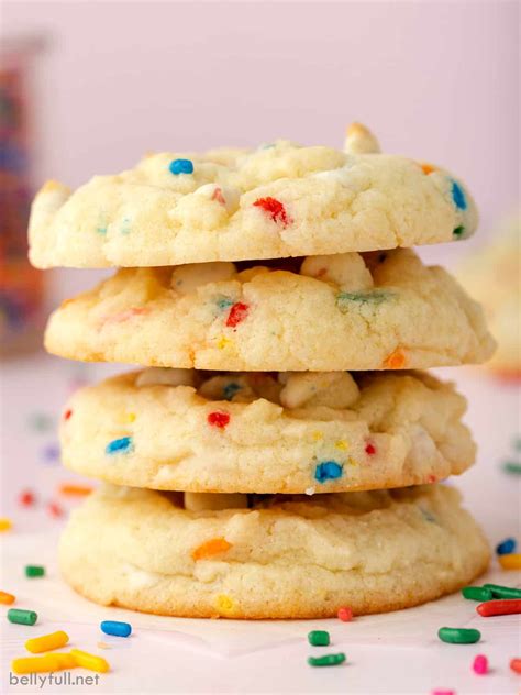 Funfetti Cake Mix Cookies - Belly Full