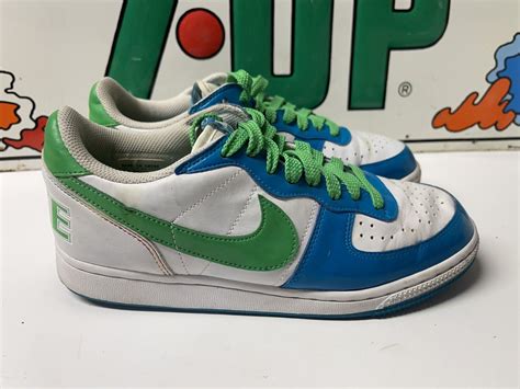 2008 NIKE TERMINATOR LOW BASIC TURQUOISE WHITE AND GR… - Gem