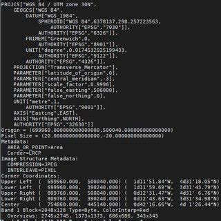 4: GeoTiff File Metadata | Download Scientific Diagram