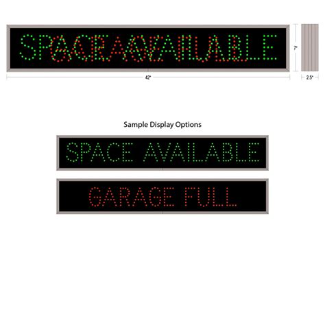 LED Parking Lot Sign | SPACE AVAILABLE and GARAGE FULL LED Display 18439