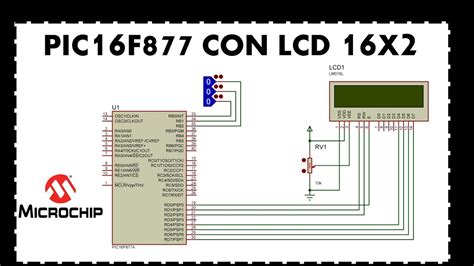 PIC16F877A CON LCD 16X2 - YouTube