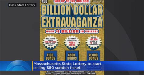 Lottery to start selling $50 scratch ticket in Massachusetts - CBS Boston