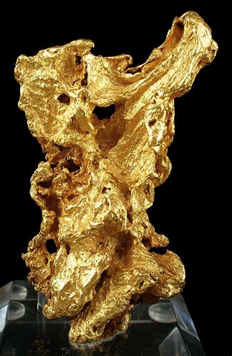 Large gold specimen from the Ballarat mines, weight over 150 grams, size 7.4×4.4×2.3 cm ...