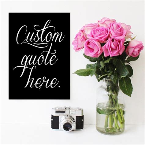 Custom Quote Printable Poster Custom Typography Print - Etsy