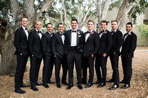 Elegant Black Tuxedos for Groomsmen