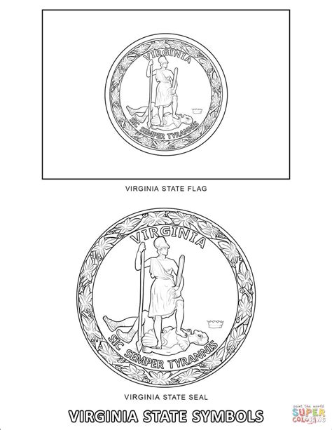 West virginia state symbols coloring pages