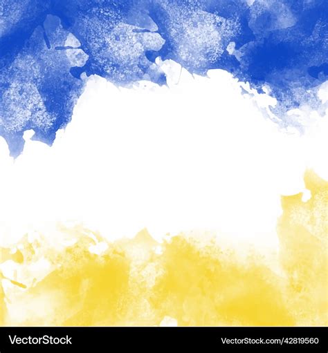 Blue and yellow watercolor background for your Vector Image