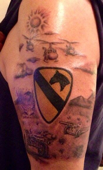 My husband Vietnam Veteran Raul Diaz's 1st Cav Army Tattoo , 1967-68 ...