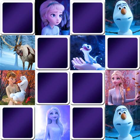 Play matching game for kids - Frozen 2 - Online & Free | Memozor