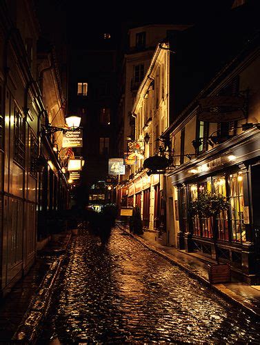 Paris Street at Night