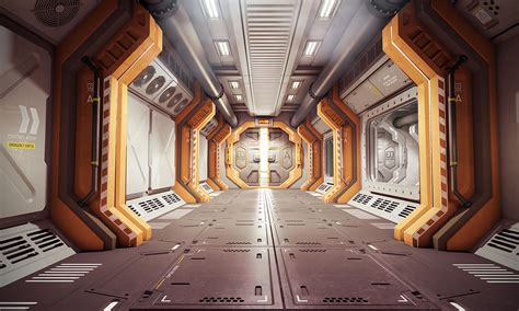 Space station bay :: Behance