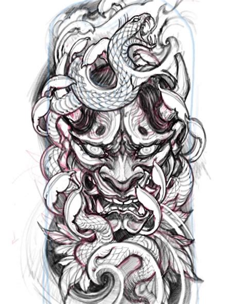 250+ Hannya Mask Tattoo Designs With Meaning (2023) Japanese Oni Demon