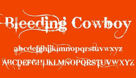 Bleeding Cowboys free font