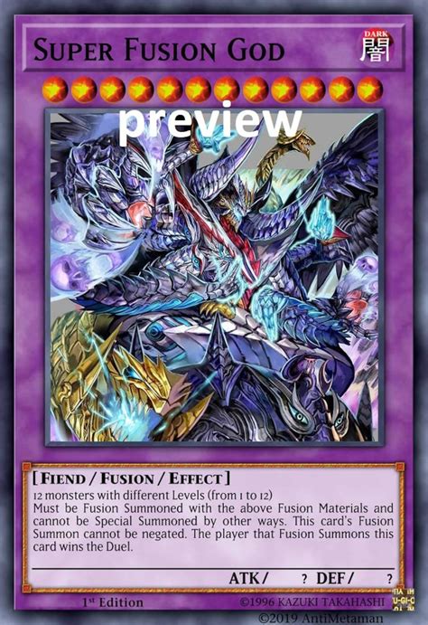 Super Fusion God Orica Custom Card Obelisk Tormentor Winged - Etsy UK