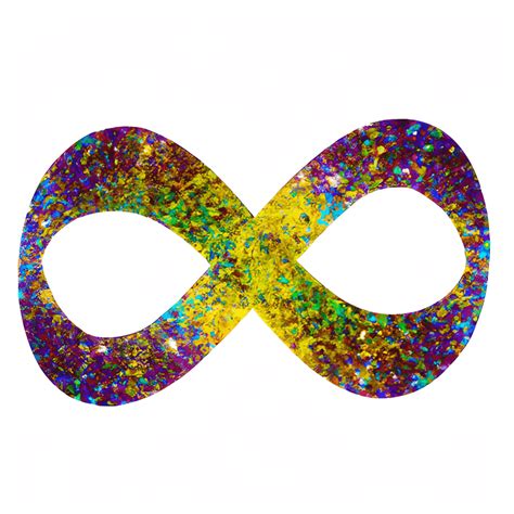 Rainbow Glitter Infinity Symbol · Creative Fabrica