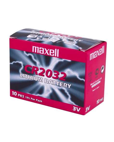 Maxell CR2032 3V Lithium Button Coin Cell Battery at Rs 20/piece | Maxell Batteries | ID ...