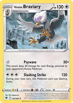 Hisuian Braviary | Astral Radiance | TCG Card Database | Pokemon.com