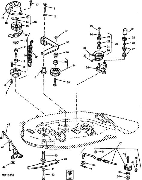 John Deere 38 Mower Deck Parts Diagram