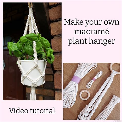 DIY Macrame Plant Hanger Kit With Video Tutorial