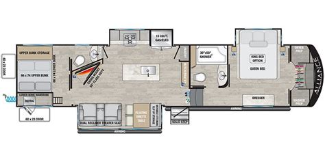 Alliance 5th Wheel Floor Plans