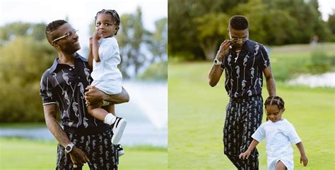 Wizkid steps out on a Sunday stroll with his son, Zion (Photos)