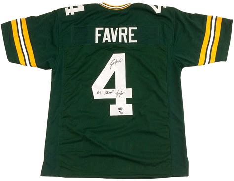 Brett Favre Autographed/Signed Green Custom Jersey "#4 Retired 7/18/15" LE 44 | eBay