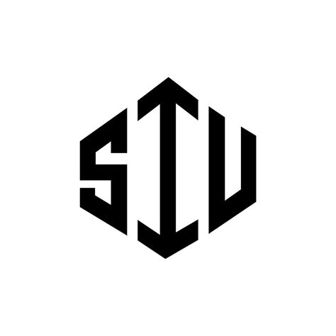 SIU letter logo design with polygon shape. SIU polygon and cube shape logo design. SIU hexagon ...