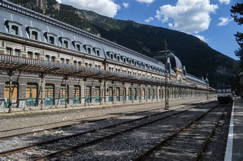 Exploring Canfranc Railway Station - not at her desk