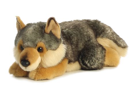 Aurora World Miyoni Lying Wolf Plush 92943262645 | eBay