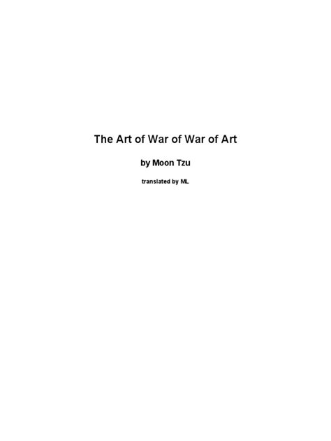 The Art of War of War of Art | PDF | The Art Of War | Battles