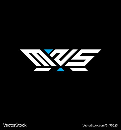 Mns letter logo design mns simple and modern logo Vector Image