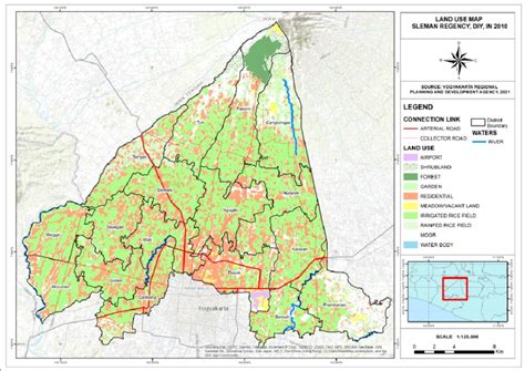 Land Use Map of Sleman Regency in 2010 Source: Regional Development ...