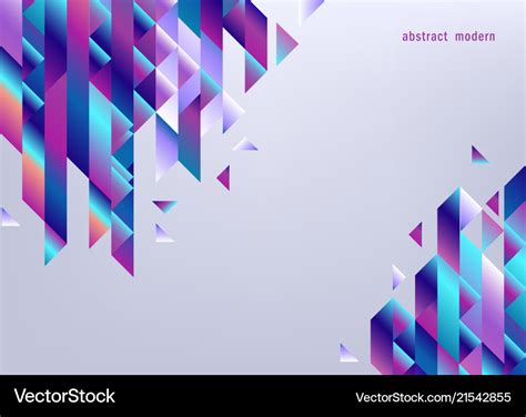 Gradient background with colorful geometric shapes