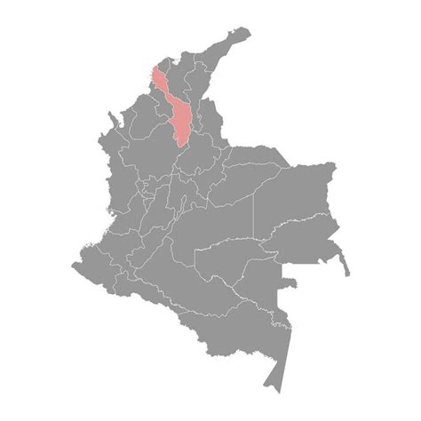 bolívar Departamento mapa, administrativo división de Colombia ...