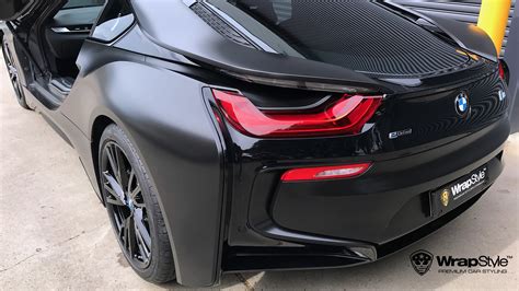 BMW i8 - Black Satin wrap | WrapStyle