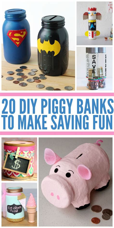 20 FUN DIY PIGGY BANKS | Piggy bank diy, Piggy bank, Piggy bank craft