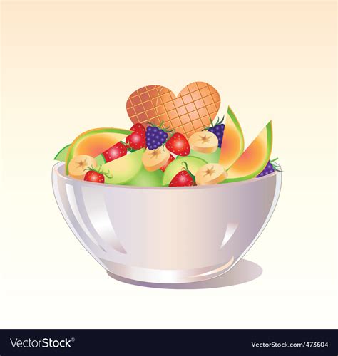 Fruit salad Royalty Free Vector Image - VectorStock