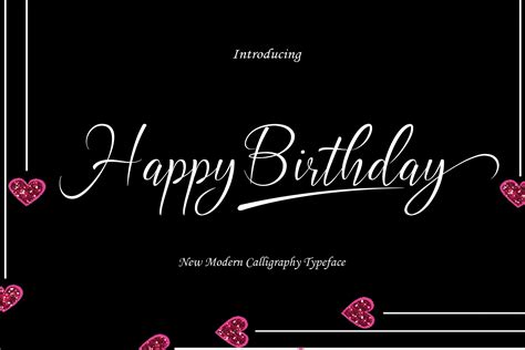 Happy Birthday | Stunning Script Fonts ~ Creative Market