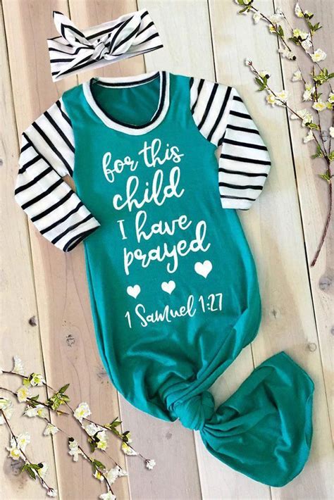 Faith Baby Christian Apparel | Bible Scripture Baby Gown | For This ...