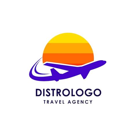 Premium Vector | Travel agency logo template