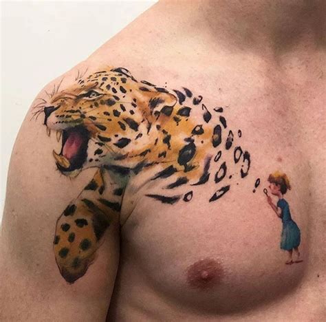 Victor Octaviano leopard tattoo | Leopard tattoos, Creative tattoos, Leopard watercolor tattoo