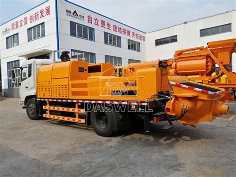 Concrete Line Pump Truck For Sale - Combine The Line Pump And Truck | DASWELL