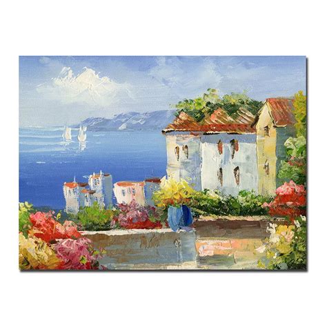 ''Mediterranean Villa'' Canvas Wall Art