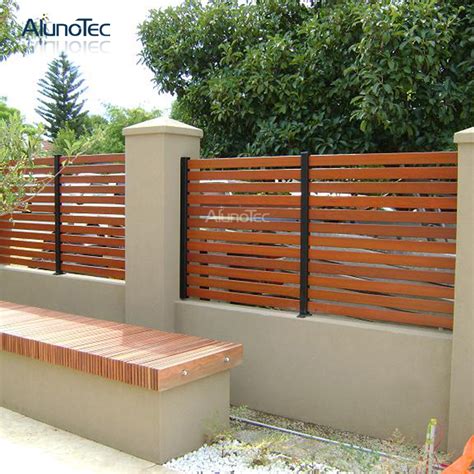 Horizontal Garden Fence Privacy Screen Panel Aluminium Slat Fence ...