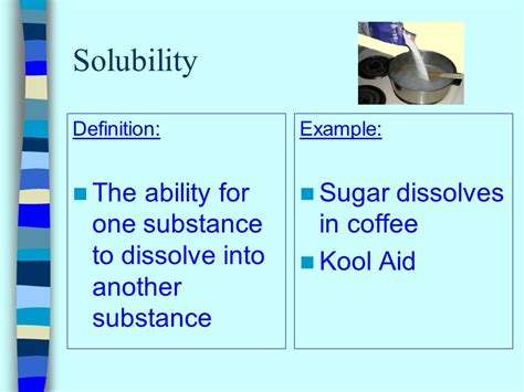 Solubility - SCIENCE ALERT!