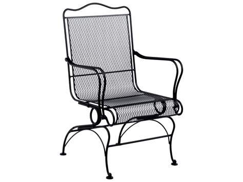 Woodard Tucson Wrought Iron High Back Coil Spring Chair | 1G0066
