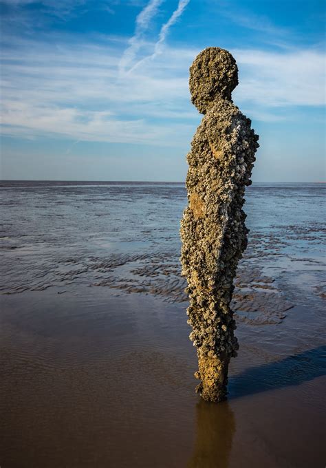 Anthony Gormley Statue on Crosby Beach by Tony Keogh Photogra...