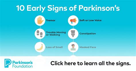 10 Early Signs of Parkinson's Disease | Parkinson's Foundation